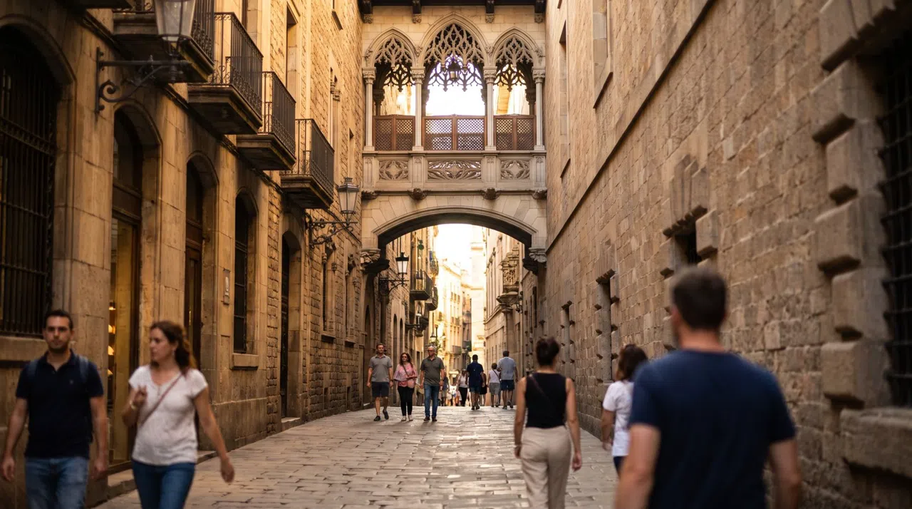 Gotiske Kvarter (Barri Gòtic), Barcelona: hvor romerske spøgelser og sene nattesteder deler den samme gyde