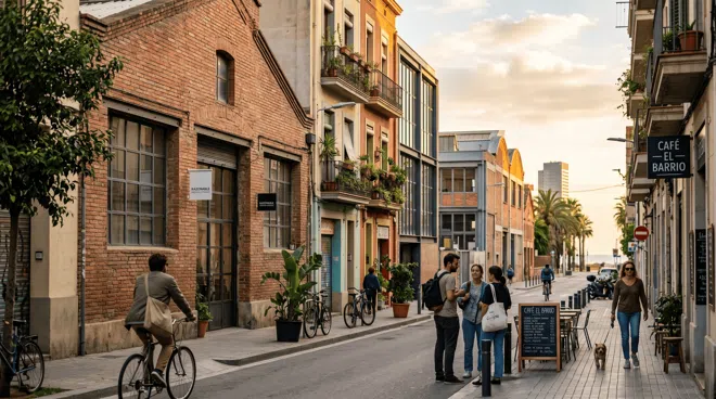 Atmosphere of Poblenou, Barcelona