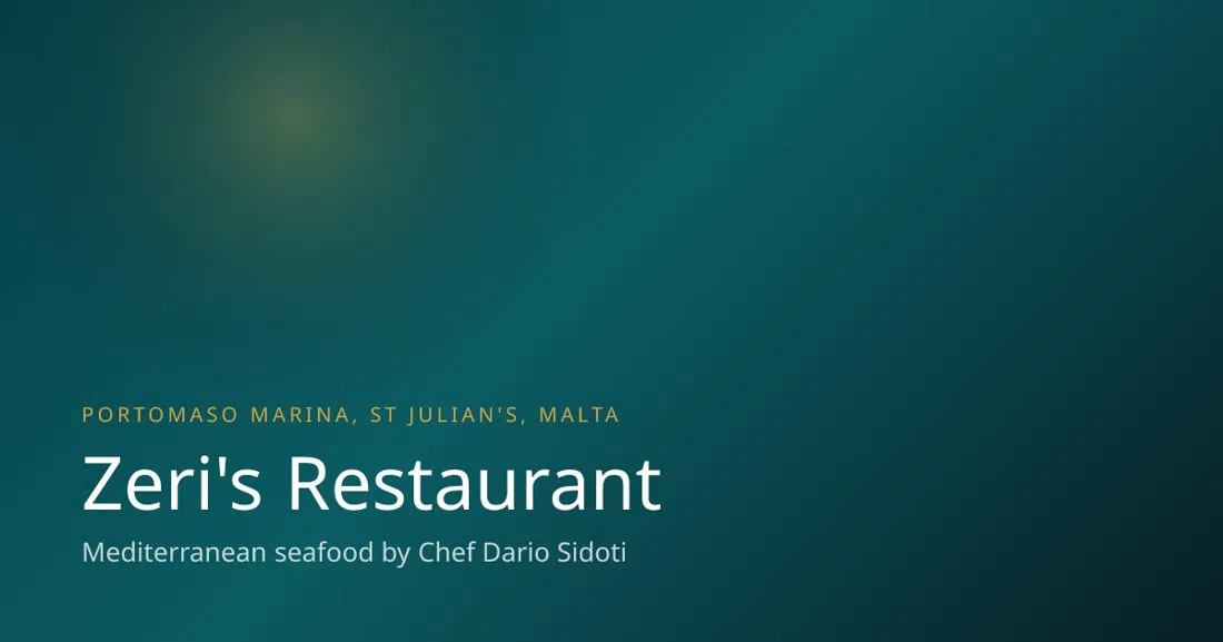 Zeri's Restaurant, St Julian's