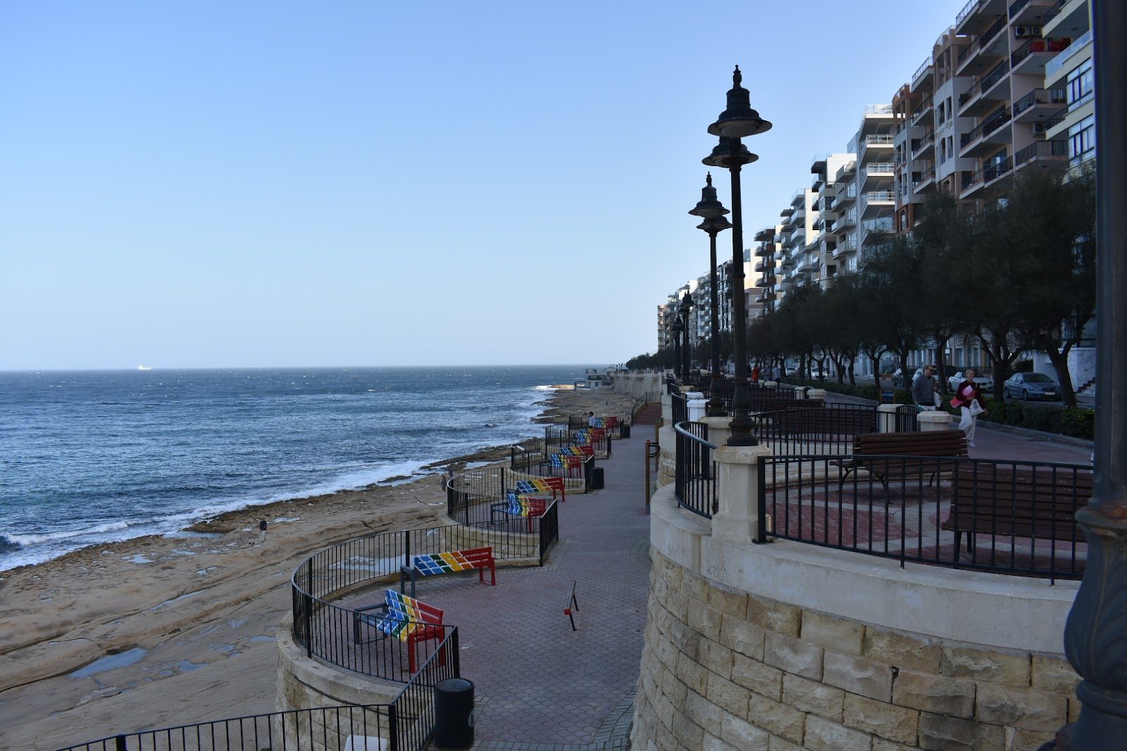 Sliema–St Julian's coastal promenade (Tower Road), St Julian's